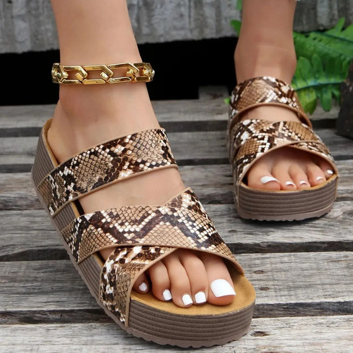 Amelia | Orthopedic Leather Strap Sandals